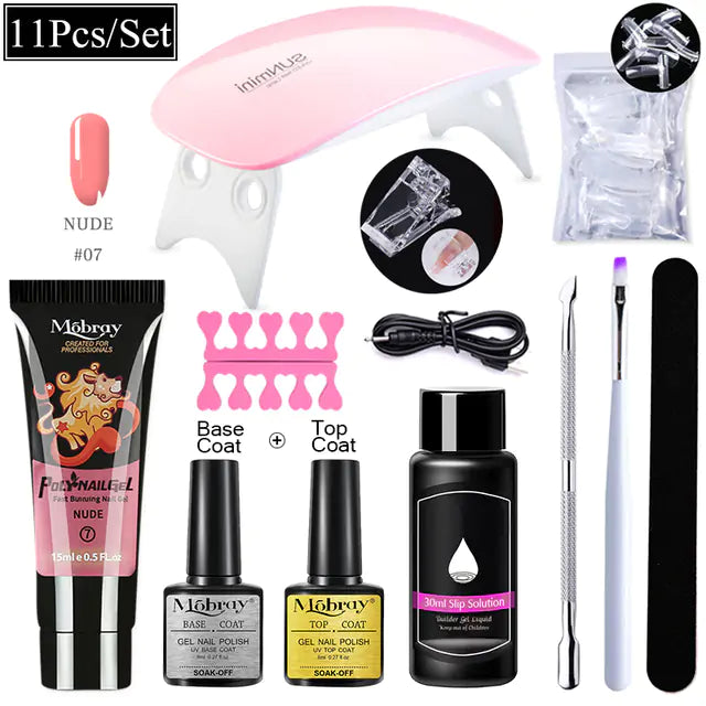 Mobray Polygel Nail Extension Kit: Complete Manicure Set