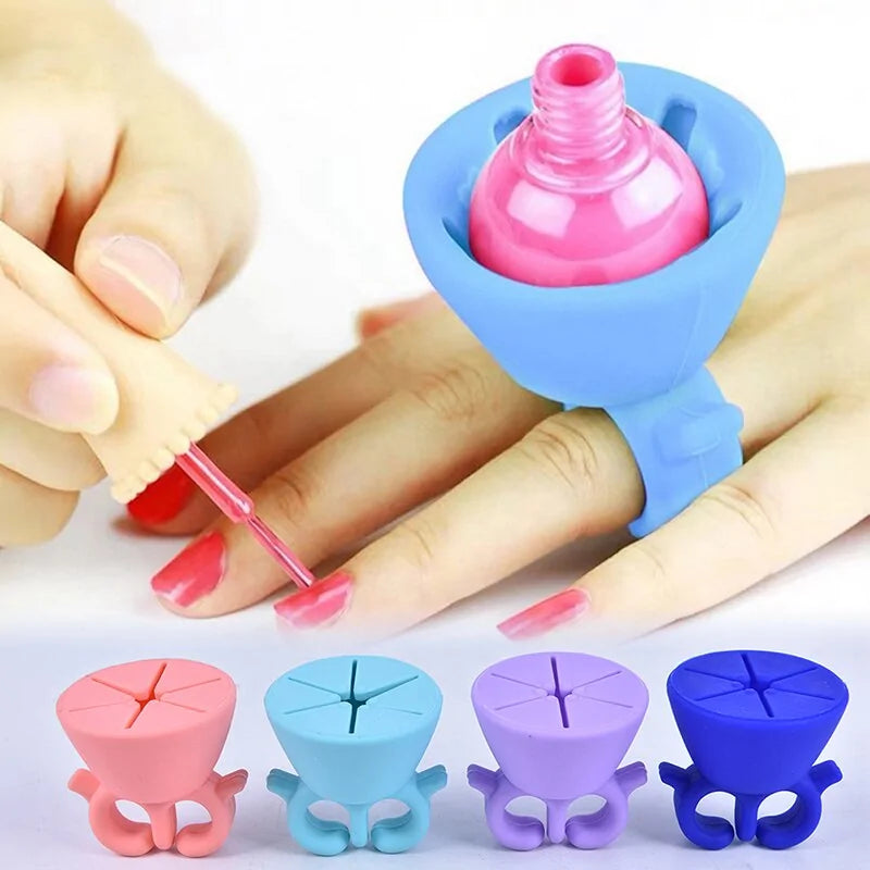 Silicone Nail Polish Bottle Holder