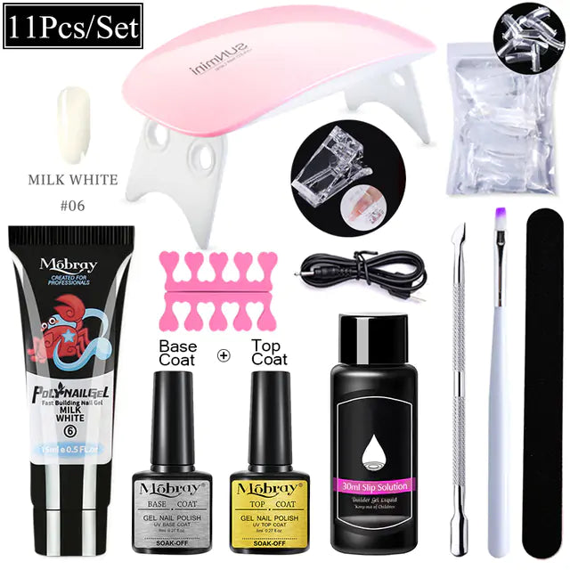 Mobray Polygel Nail Extension Kit: Complete Manicure Set