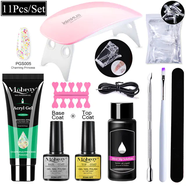 Mobray Polygel Nail Extension Kit: Complete Manicure Set